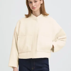 Cream Jacke im Regular Fit mit Stehkragen